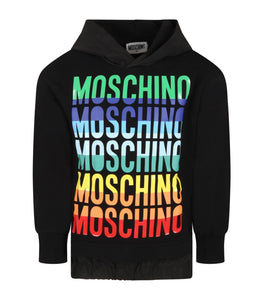 Moschino Kids felpa multicolor con cappuccio