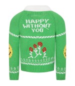 PHILOSOPHY Cardigan verde per bambini con smile