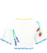 Carica l&#39;immagine nel visualizzatore di Gallery, STELLA MCCARTNEY KIDS Cardigan bianco per bambina con fiori
