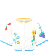 Carica l&#39;immagine nel visualizzatore di Gallery, STELLA MCCARTNEY KIDS Cardigan bianco per bambina con fiori
